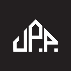 UPP letter logo design on black background. UPP  creative initials letter logo concept. UPP letter design.