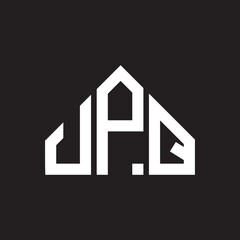 UPQ letter logo design on black background. UPQ  creative initials letter logo concept. UPQ letter design.