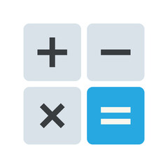 Calculator vector icon symbol design