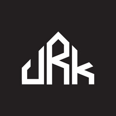 URK letter logo design on black background. URK  creative initials letter logo concept. URK letter design.