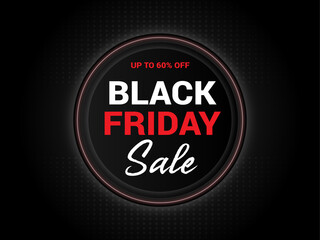 Black friday social media sale banner design template