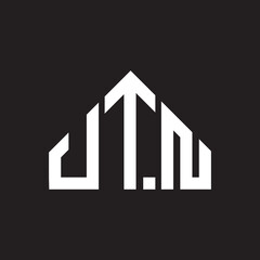 UTN letter logo design on black background. UTN  creative initials letter logo concept. UTN letter design.