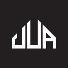 UUA letter logo design on black background. UUA  creative initials letter logo concept. UUA letter design.