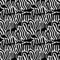 Seamless abstract pattern background. Decorative design freehand creative paint. Texture chaotic element.