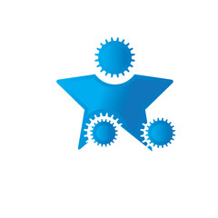 gear star logo suitable for company