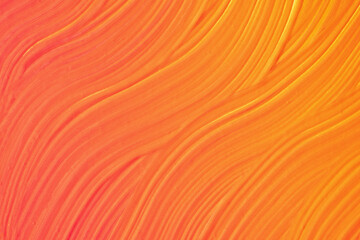 Abstract art background bright orange and red colors. Watercolor painting with strokes and gradient