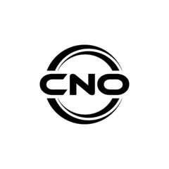 CNO letter logo design with white background in illustrator, vector logo modern alphabet font overlap style. calligraphy designs for logo, Poster, Invitation, etc.
