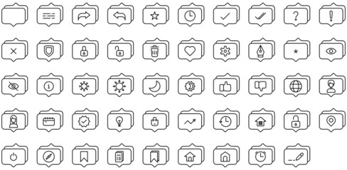 conversation icon set