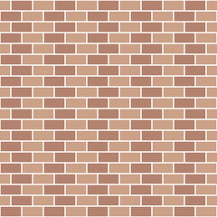 二色のレンガの背景パターン　シームレス　茶系
