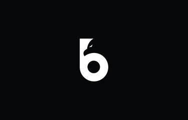 Eagle Modern and unique letter B initials logo design
