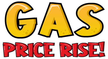 Gas Price Rise font logo design