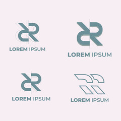 RR letter 2d/3d Logo Design for your Company.
