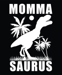 Dinosaur Mom T-Shirt Design