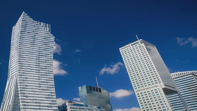 Skyscrapers of Warsaw (time lapse)