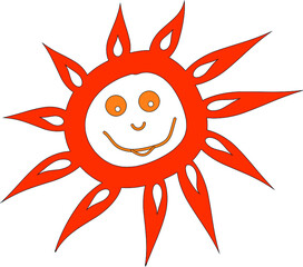 Bright cheerful sonya. A vector file is useful for creating your designs.