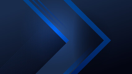 Modern shiny realistic dark blue black with shadow abstract design presentation background. Technology network vector illustration for banner, cover, web, flyer, card, poster, texture, slide, magazine