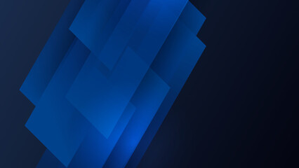 Fototapeta premium Modern shiny realistic dark blue black with shadow abstract design presentation background. Technology network vector illustration for banner, cover, web, flyer, card, poster, texture, slide, magazine