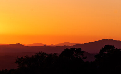 Mountain sunset