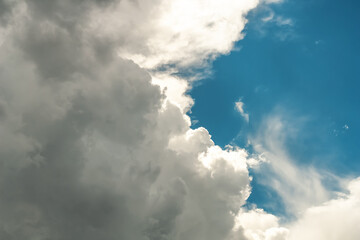 Daytime cloudy sky in sunny weather