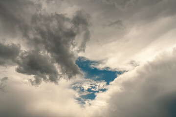 Daytime cloudy sky in sunny weather