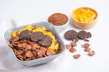 Fresh, wholesome desserts are useful, laid out on a white background.