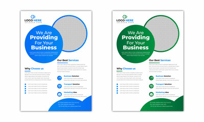 Business flyer layout template in A4 size. Flyer/Poster design, for template corporate business design. 