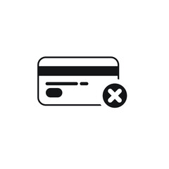 Remove credit card icon design. vector illustration