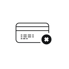 Remove credit card icon design. vector illustration