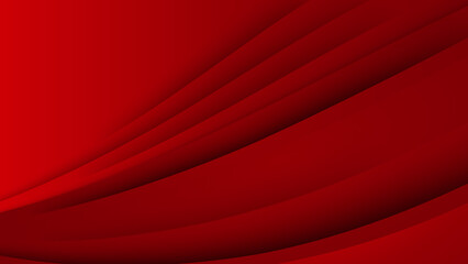 Abstract red vector background with stripes dots circles waves