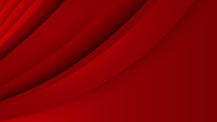 Abstract red vector background with stripes dots circles waves