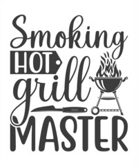Smoking Hot Gill Master SVG T-Shirt Design.