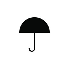 Umbrella, Weather, Protection Solid Line Icon Vector Illustration Logo Template. Suitable For Many Purposes.