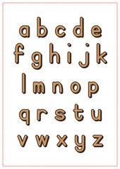 Children Learning Printable - Alphabet Lowercase Poster