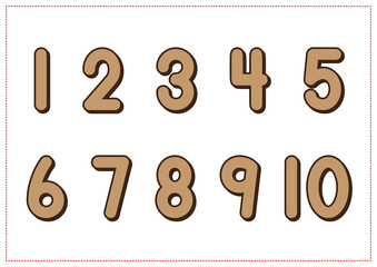 Children Learning Printable - Numbers Poster Landscape