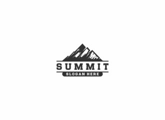 summit logo template in white background