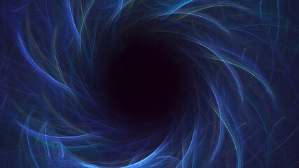 3D rendering abstract multicolor fractal light background