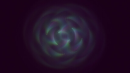 3D rendering abstract multicolor fractal light background