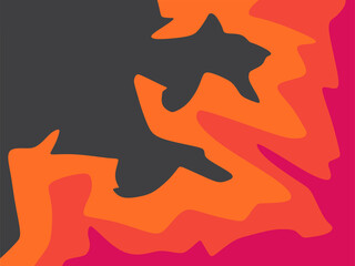 Simple background with gradient wavy lines pattern and with some copy space area