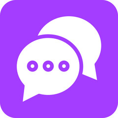 Chat Vector Icon Design Illustration