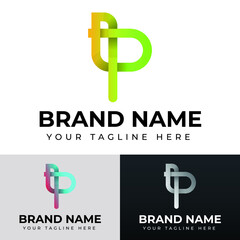 Obraz premium P abstract 3d logo design