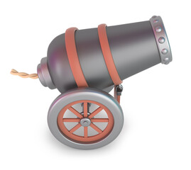 Naklejka premium Ramadan Cannon Left Side 