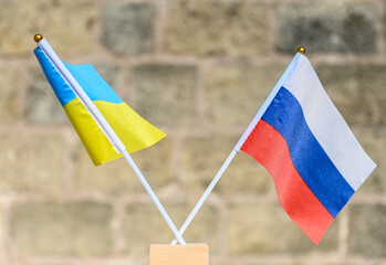Politique drapeau embleme patriote pays Russie Ukraine