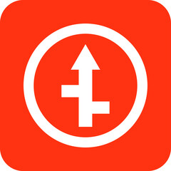 Obraz premium Crossways Vector Icon Design Illustration