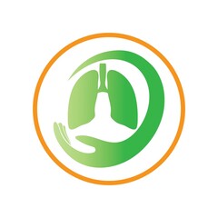 lung logo design vector for your business