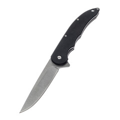 Knife tourist, hunting, tactical, military for survival and self-defense. Steel blade. An isolated...