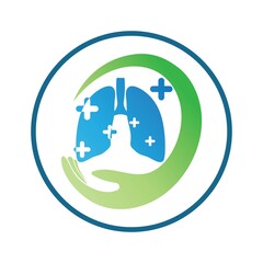 lung logo design vector for your business