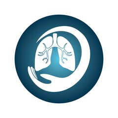 lung logo design vector for your business