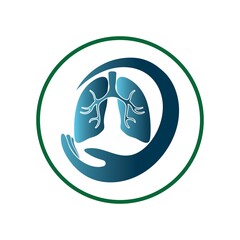 lung logo design vector for your business