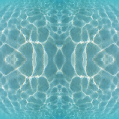 Water, mosaic style.