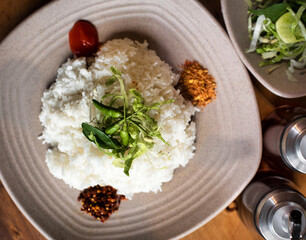 Vietnamese rice with spices and herbs